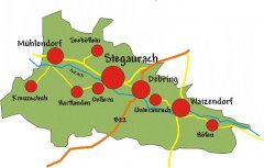 Grossansicht in neuem Fenster: Plan der Ortsteile von Stegauarch