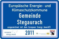 Grossansicht in neuem Fenster: Schild European Energy Award® Grossansicht in neuem Fenster: Schild European Energy Award®