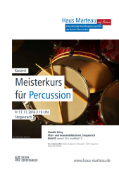 Meisterkurs für Percussion 2016