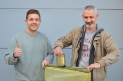 Dosen in Gelben Sack